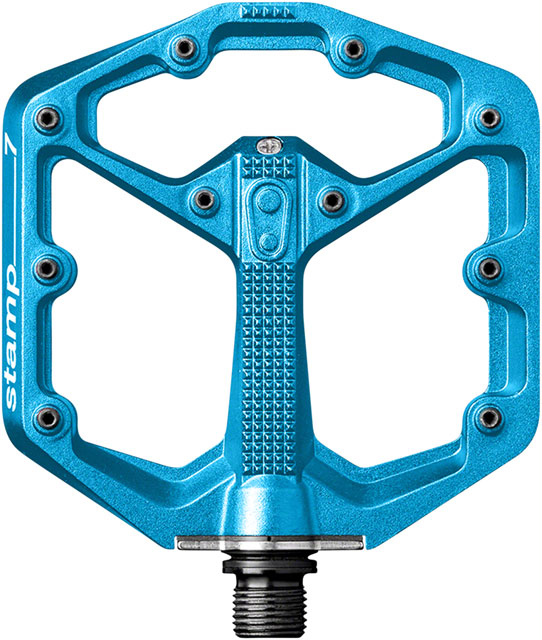 Crankbrothers Stamp 7 Pedals - Platform, Aluminum, 9/16", Electric Blue, Small
