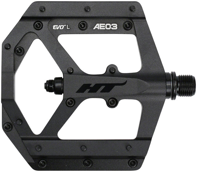 HT Components AE03(EVO+) Pedals - Platform, Aluminum, 9/16", Stealth Black