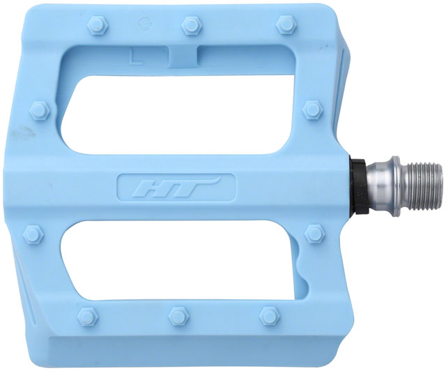 HT Components PA12 Pedals - Platform, Composite, 9/16", Sky Blue