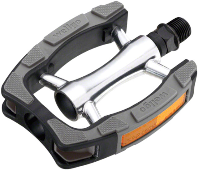 Wellgo C098 Urban Pedals - Platform, Aluminum, 9/16", Black