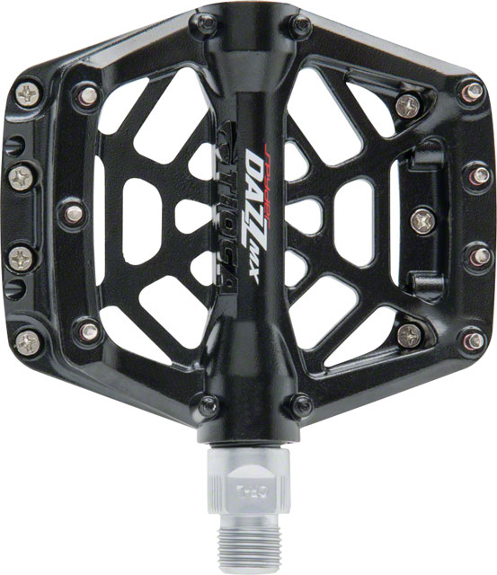 Tioga DAZZ MX Pedals - Platform, Aluminum, 9/16", Black
