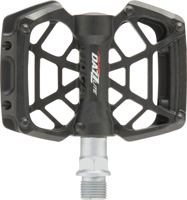 Tioga DAZZ Lite Pedals - Platform, Plastic, 9/16", Black