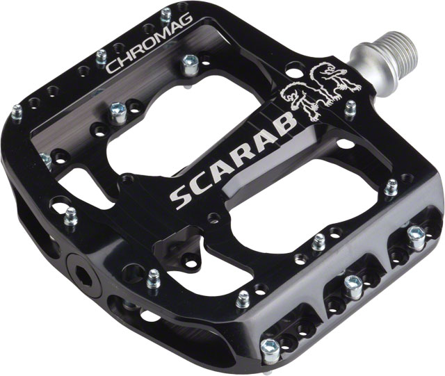 Chromag Scarab Pedals - Platform, Aluminum, 9/16", Black