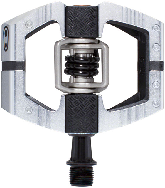 Crankbrothers Mallet E LS Pedals - Dual Sided Clipless with Platform, Aluminum, 9/16", High Polish Silver