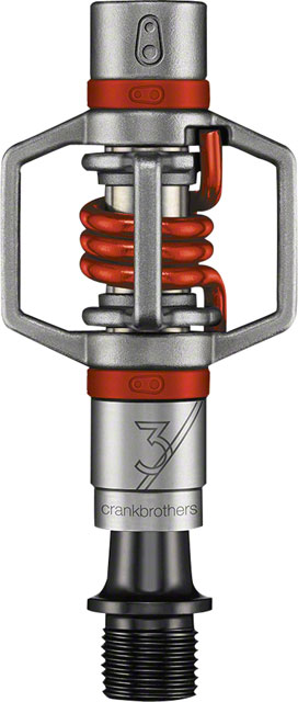 Crankbrothers Egg Beater 3 Pedals - Dual Sided Clipless, 9/16", Red