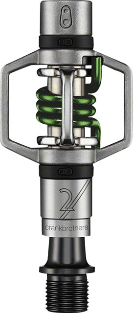 Crankbrothers Egg Beater 2 Pedals - Dual Sided Clipless, 9/16", Green