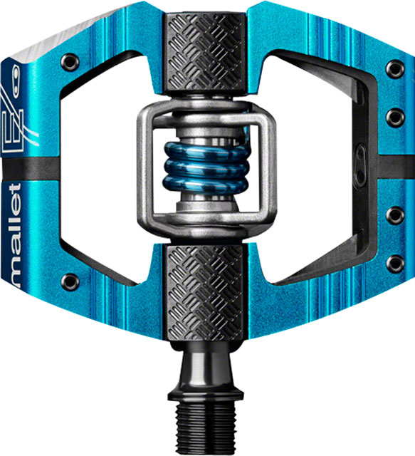 Crankbrothers Mallet Enduro Pedals - Dual Sided Clipless with Platform, Aluminum, 9/16", Blue
