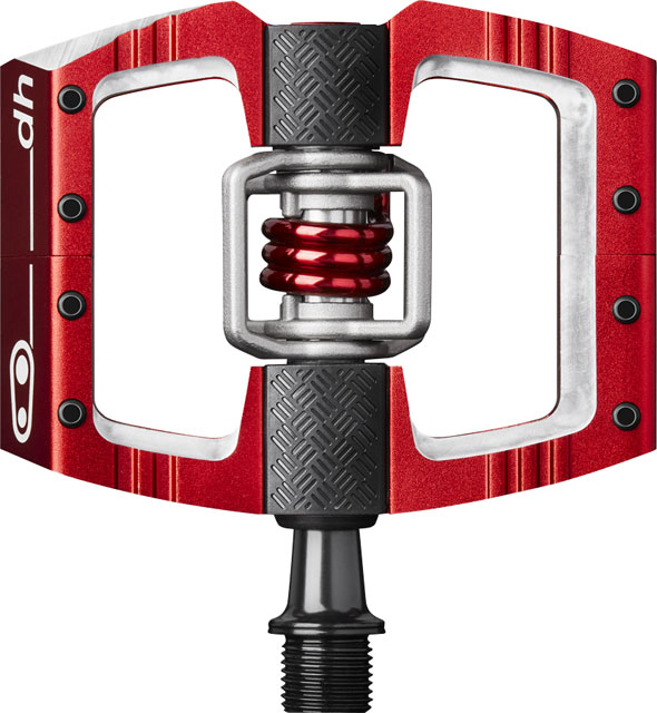 Crankbrothers Mallet DH Pedals - Dual Sided Clipless with Platform, Aluminum, 9/16", Red