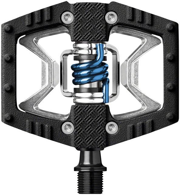 Crankbrothers Double Shot 2 Pedals - Single Side Clipless with Platform, Aluminum, 9/16", Black