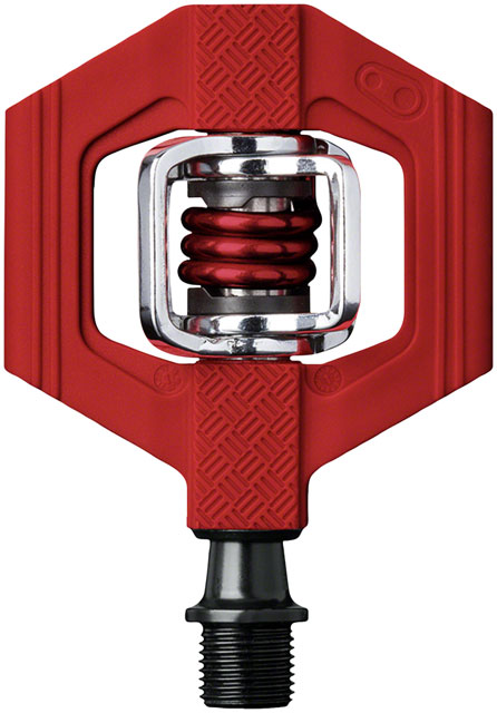 Crankbrothers Candy 1 Pedals - Dual Sided Clipless with Platform, Composite, 9/16", Red