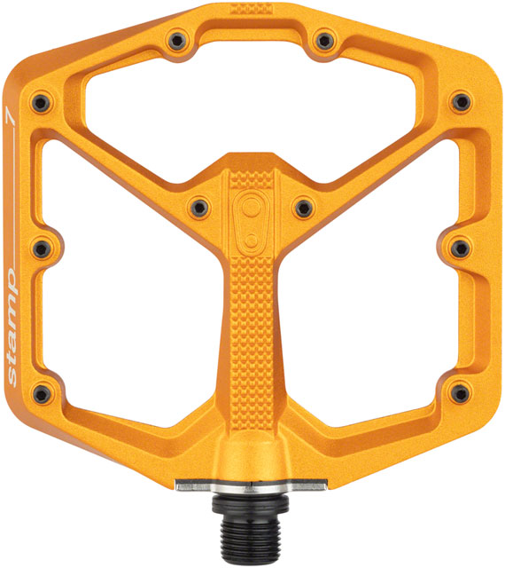 Crankbrothers Stamp 7 Pedals - Platform, Aluminum, 9/16", Orange, Large