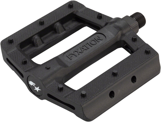 Fyxation Gates Slim Pedals - Platform, Plastic, 9/16", Black