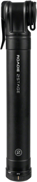 Topeak Roadie Mini Pump - 2Stage, 160psi, Black