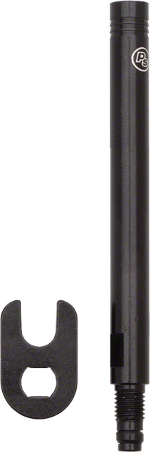 Problem Solvers Presta Valve Extender: Removable Core 70mm Black