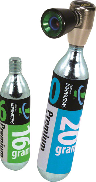 Genuine Innovations Air Chuck Elite Inflator: Includes 16gram and 20gram CO2 Cartridge