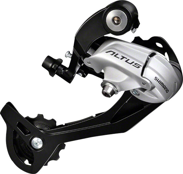 Shimano Altus RD-M370-SGS Rear Derailleur - 9 Speed, Long Cage, Silver