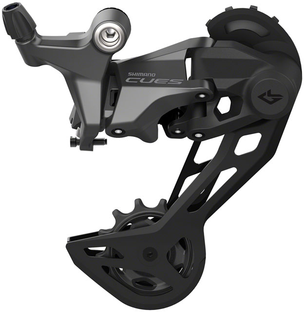 Shimano CUES RD-U6020-SGS Rear Derailleur - 10-Speed, Shadow Design, Direct Attach, Long Cage, Black
