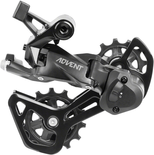 microSHIFT ADVENT RD-M6195M-B Rear Derailleur - 9 Speed, Medium Cage, Black, With Clutch