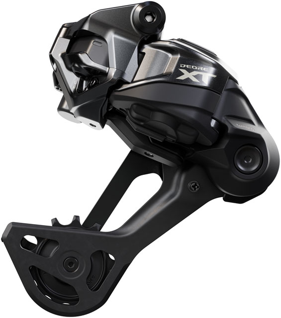Shimano Deore XT RD-M8250-SGS Di2 Wireless Rear Derailleur - 12-Speed, Long Cage, Shadow ES, Black/Gray