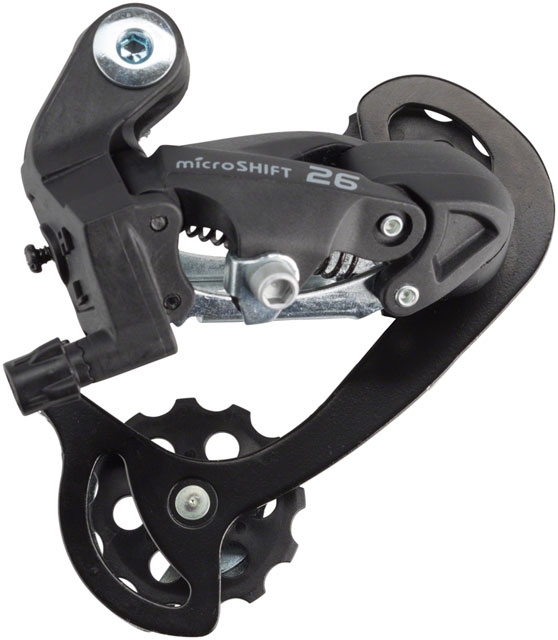 microSHIFT M26 Rear Derailleur - 7/8 Speed, Short Cage, Black