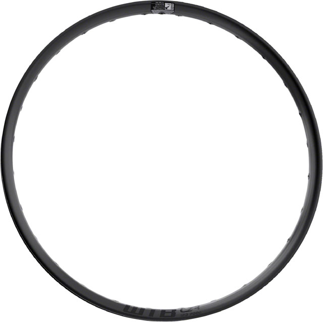 WTB CZR i23 Rim - 700c, TCS Tubeless, Disc, Black, 28H