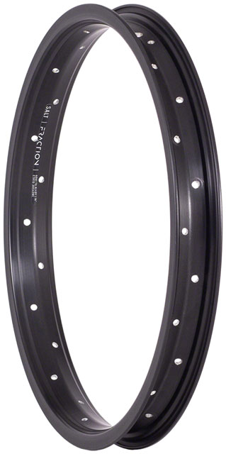 Salt Fraction Rim - 16", Includes Rim Tape, Black