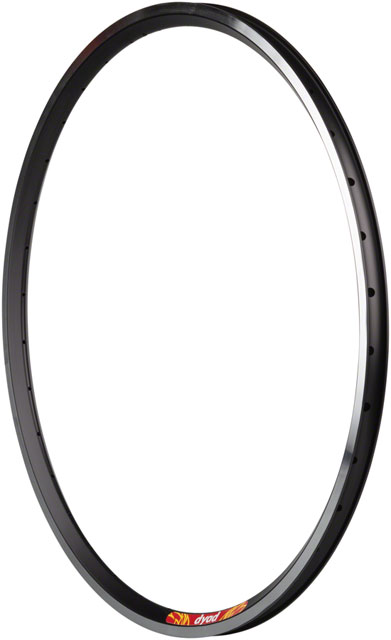Velocity Dyad Rim - 26", Rim, Black/Silver, 32H, Clincher