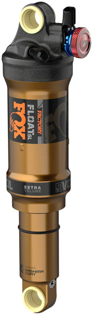 FOX Float SL Factory Rear Shock - Metric, 210 x 55 mm, EVOL SV, Remote Up, Black/Kashima Coat