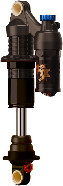 FOX DHX Factory Rear Shock - Metric, 230 x 60 mm, 2-Position Lever, Hard Chromoly Stanchion, Black