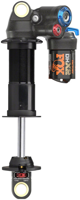 FOX DHX2 Factory Rear Shock - Metric, 230 x 57.5 mm, 2-Position Lever, Hard Chrome Coat