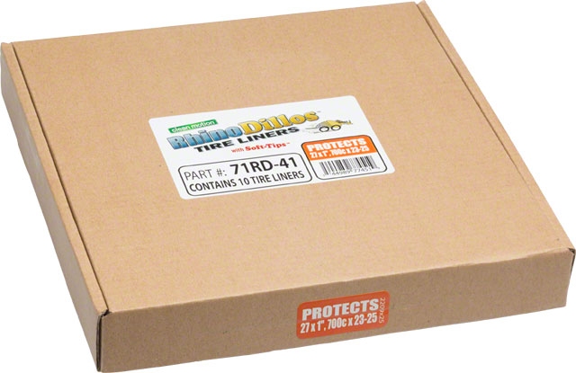Rhinodillos Tire Liner: 700 x 23-25, Packaged in Bulk Box of 10