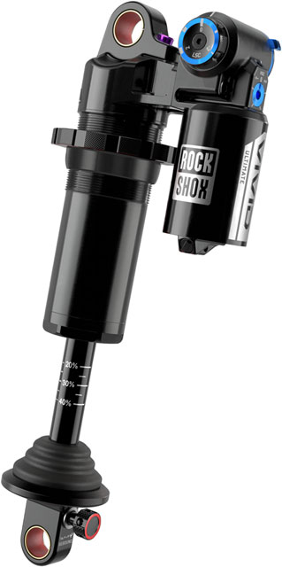 RockShox Vivid Coil Ultimate RC2T Rear Shock - 210 x 52.5mm, Reb 55 / Comp 34, Adj. Hydraulic Bottom Out, L/45, Standard, D1
