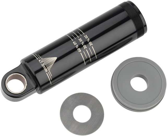 RockShox Rear Shock Damper Body - Standard Eyelet, 47.5mm w/ Hydraulic Bottom Out, 7.5mm Travel Spacer, Super Deluxe C1+ (2023+)