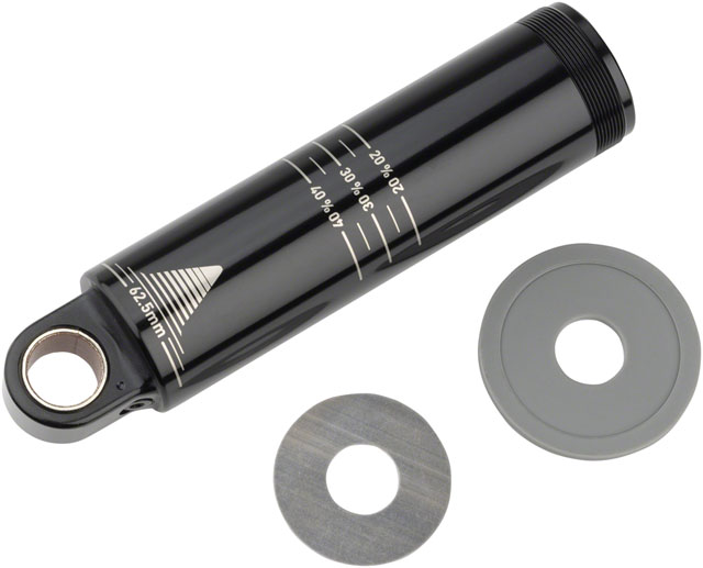 RockShox Rear Shock Damper Body - Standard Eyelet, 62.5mm w/ Hydraulic Bottom Out, 2.5mm Travel Spacer, Super Deluxe C1+ (2023+)
