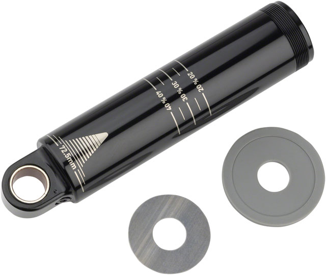 RockShox Rear Shock Damper Body - Standard Eyelet, 75mm w/ Hydraulic Bottom Out, Super Deluxe C1+ (2023+)