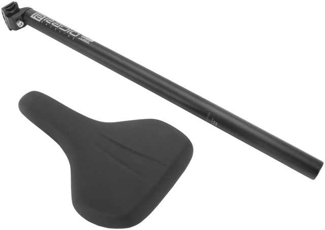 Radio Raceline Seat And Post Set - 31.6 x 600 mm, Black
