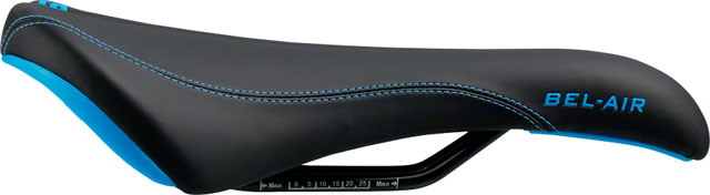 SDG Bel-Air RL Saddle - Steel, Black/Cyan