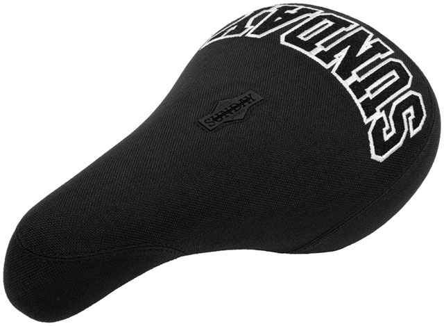Sunday Blockhead BMX Seat - Pivotal, Black/White, Fat