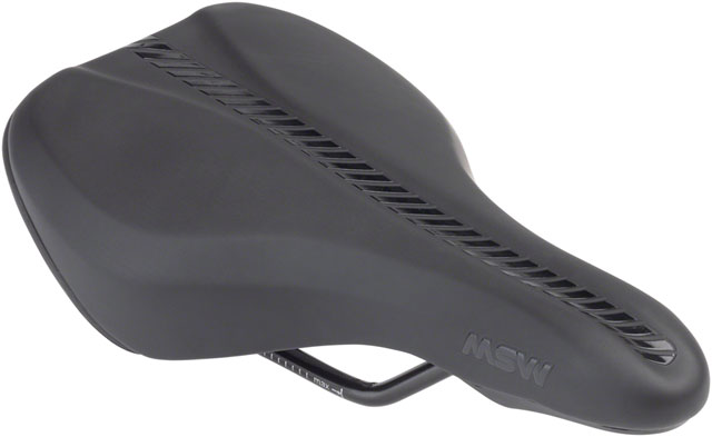 MSW Youth Saddle - Memory Foam, Steel, Black