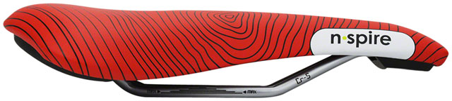 Smanie N.Spire Saddle - Chromoly, Microfiber Red, 156
