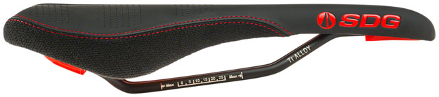 SDG Radar Saddle - Titanium Alloy, Black/Red