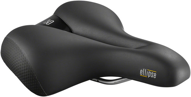 Selle Royal Ellipse Saddle - Steel, Black, Relaxed