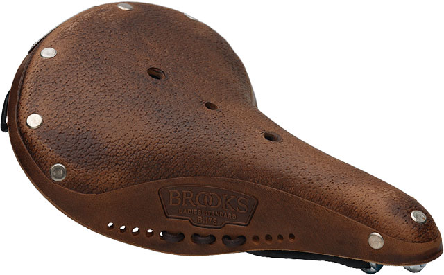 Brooks B17 Softened Saddle - Steel, Dark Tan, Women's