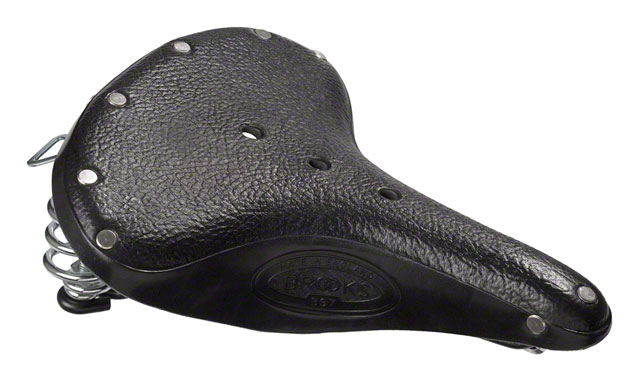 Brooks B67 Saddle - Steel, Black, Men's