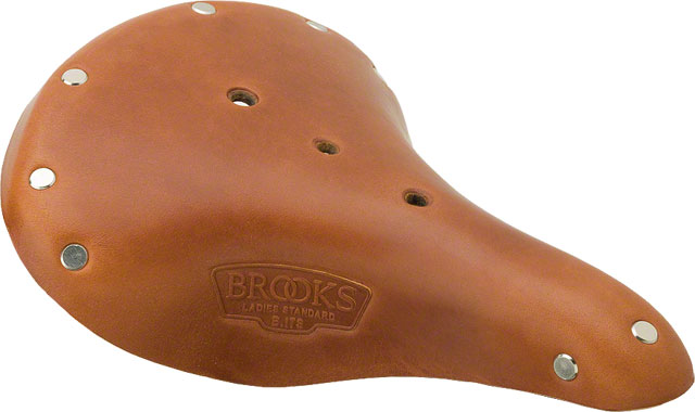 Brooks B17 Standard Saddle - Steel, Honey, Women's
