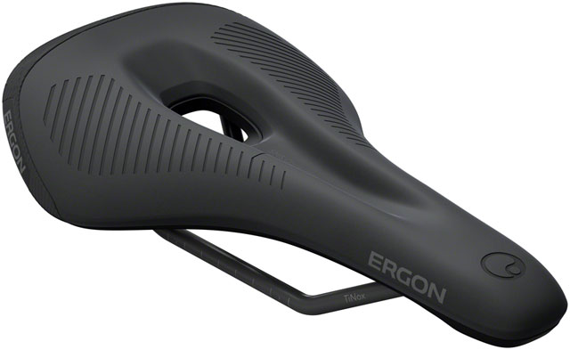 Ergon SMS Comp Saddle - TiNox SL, Black, Men's, Small/Medium