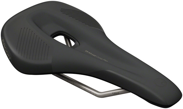 Ergon SR Allroad Comp Saddle - TiNox SL, Black, Men's, Small/Medium