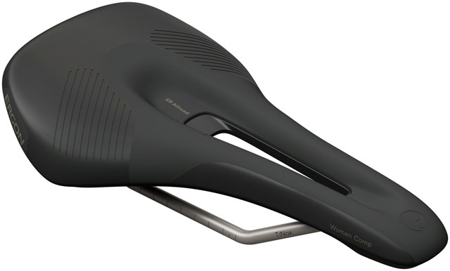 Ergon SR Allroad Comp Saddle - TiNox XP, Black, Women's, Medium/Large