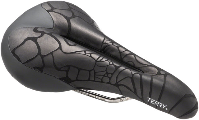 Terry Butterfly Ti Saddle - Titanium, Black, Women's