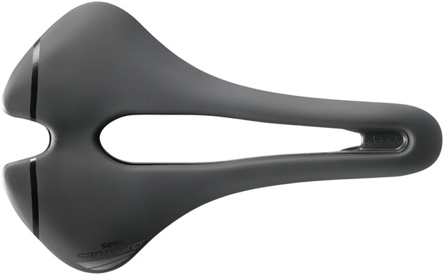 Selle San Marco Aspide Short Open-Fit Saddle - Steel, Black, Men's, Wide